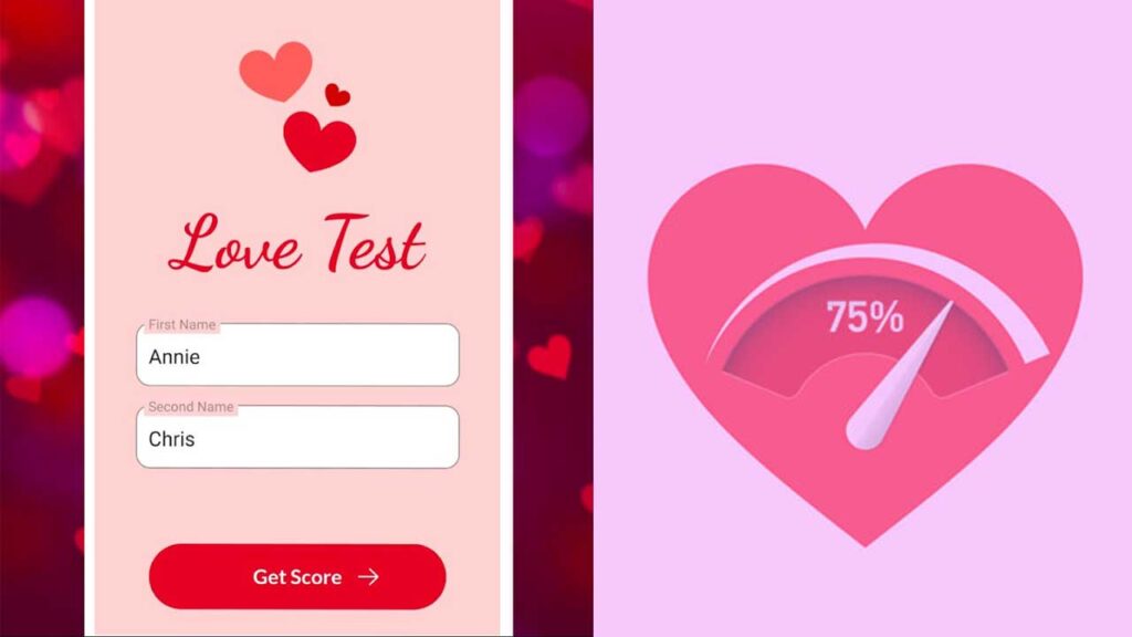 Love calculator app craze: decoding modern love with a tap